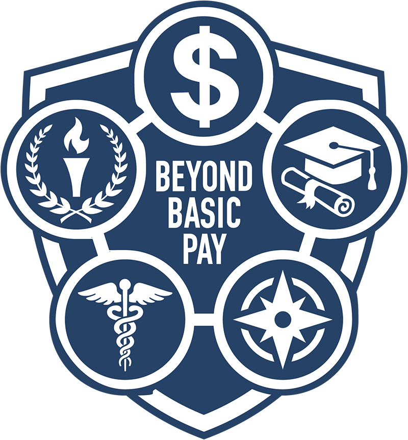 Logo - Beyond Pay sheild with 5 circle icons