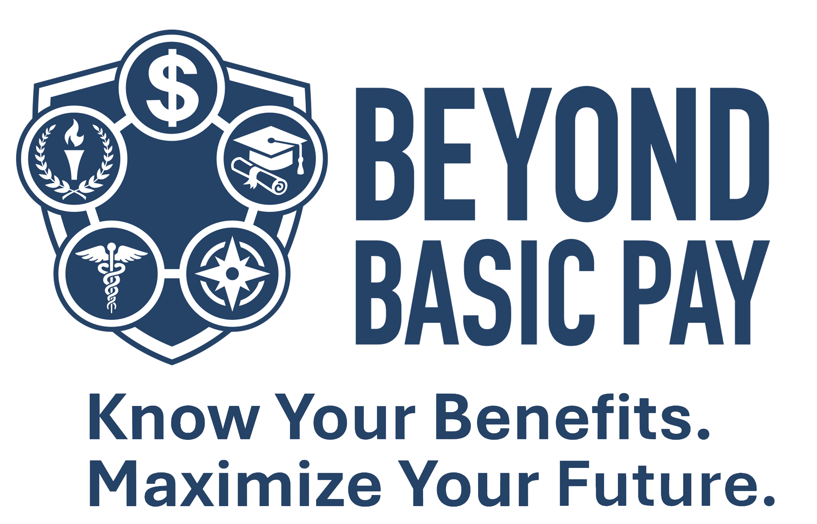 Logo - Beyond Pay sheild with 5 circle icons